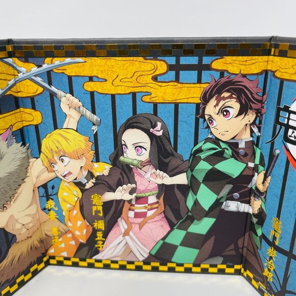 Demon Slayer Kimetsu no Yaiba Collectors Mini Byobu Folding Screen Desktop Art - Picture 4 of 6